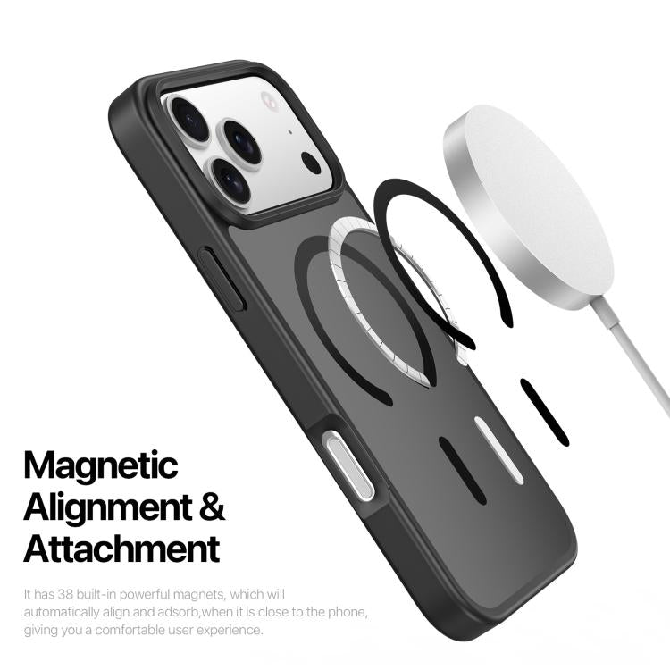 For iPhone 17 Pro DUX DUCIS Yind Series MagSafe TPU Hybrid PC Phone Case(Black) by DUX DUCIS