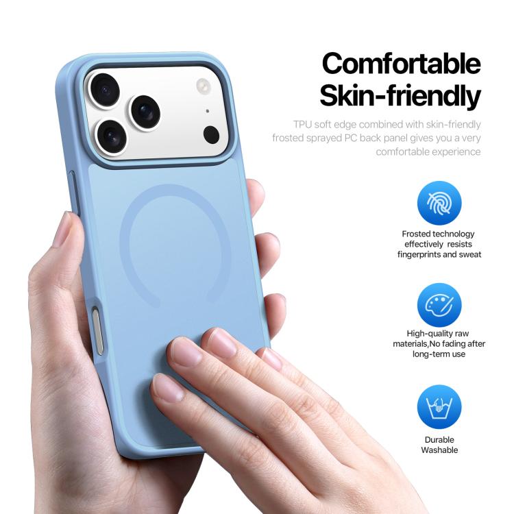 For iPhone 17 Pro DUX DUCIS Yind Series MagSafe TPU Hybrid PC Phone Case(Light Blue) by DUX DUCIS