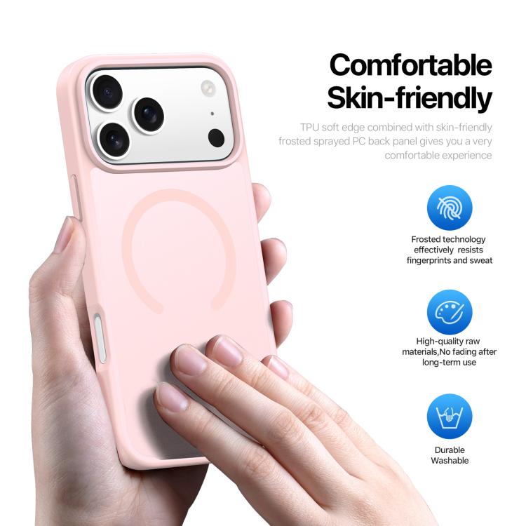 For iPhone 17 Pro DUX DUCIS Yind Series MagSafe TPU Hybrid PC Phone Case(Light Pink) by DUX DUCIS