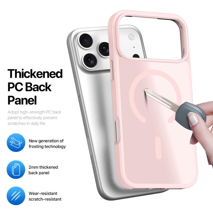 For iPhone 17 Pro DUX DUCIS Yind Series MagSafe TPU Hybrid PC Phone Case(Light Pink) by DUX DUCIS