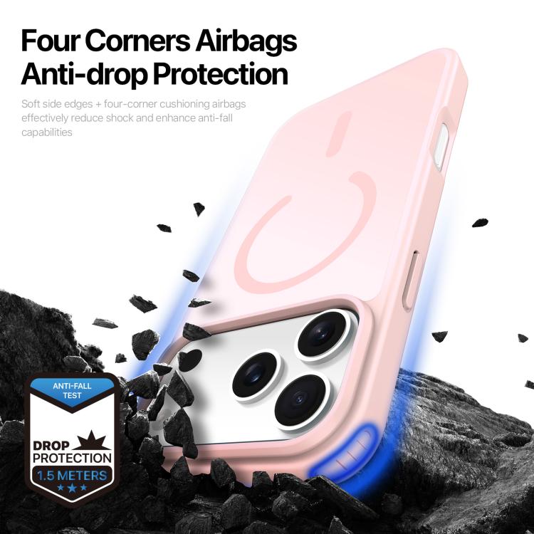 For iPhone 17 Pro DUX DUCIS Yind Series MagSafe TPU Hybrid PC Phone Case(Light Pink) by DUX DUCIS