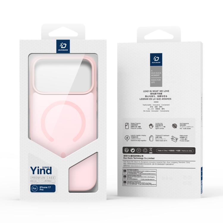 For iPhone 17 Pro DUX DUCIS Yind Series MagSafe TPU Hybrid PC Phone Case(Light Pink) by DUX DUCIS