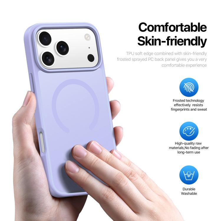 For iPhone 17 Pro DUX DUCIS Yind Series MagSafe TPU Hybrid PC Phone Case(Light Purple) by DUX DUCIS