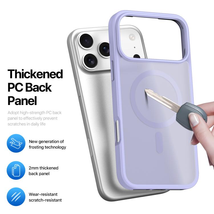 For iPhone 17 Pro DUX DUCIS Yind Series MagSafe TPU Hybrid PC Phone Case(Light Purple) by DUX DUCIS