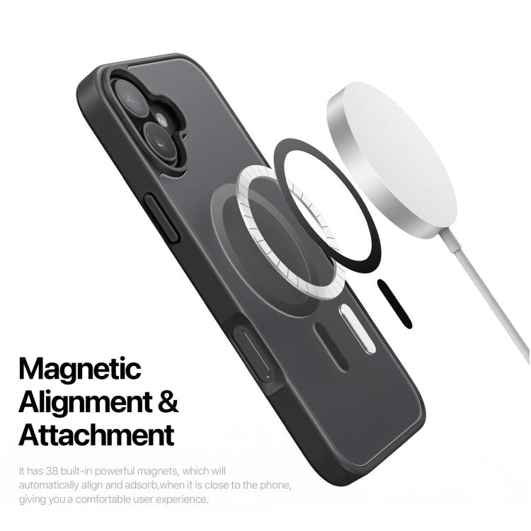 For iPhone 17 DUX DUCIS Yind Series MagSafe TPU Hybrid PC Phone Case(Black) by DUX DUCIS