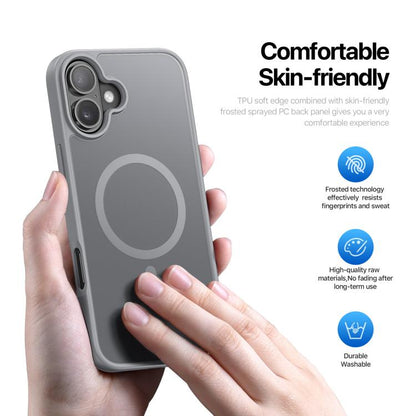 For iPhone 17 DUX DUCIS Yind Series MagSafe TPU Hybrid PC Phone Case(Grey) by DUX DUCIS