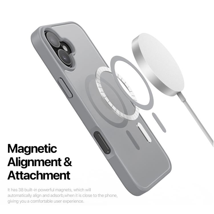 For iPhone 17 DUX DUCIS Yind Series MagSafe TPU Hybrid PC Phone Case(Grey) by DUX DUCIS