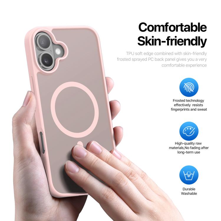 For iPhone 17 DUX DUCIS Yind Series MagSafe TPU Hybrid PC Phone Case(Light Pink) by DUX DUCIS
