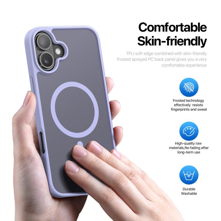 For iPhone 17 DUX DUCIS Yind Series MagSafe TPU Hybrid PC Phone Case(Light Purple) by DUX DUCIS