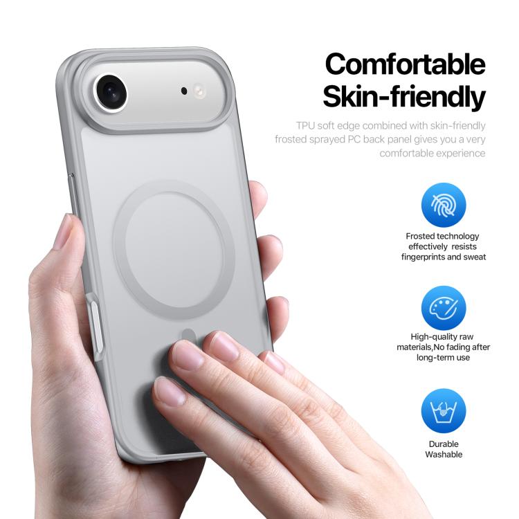 For iPhone Air DUX DUCIS Yind Series MagSafe TPU Hybrid PC Phone Case(Grey) by DUX DUCIS