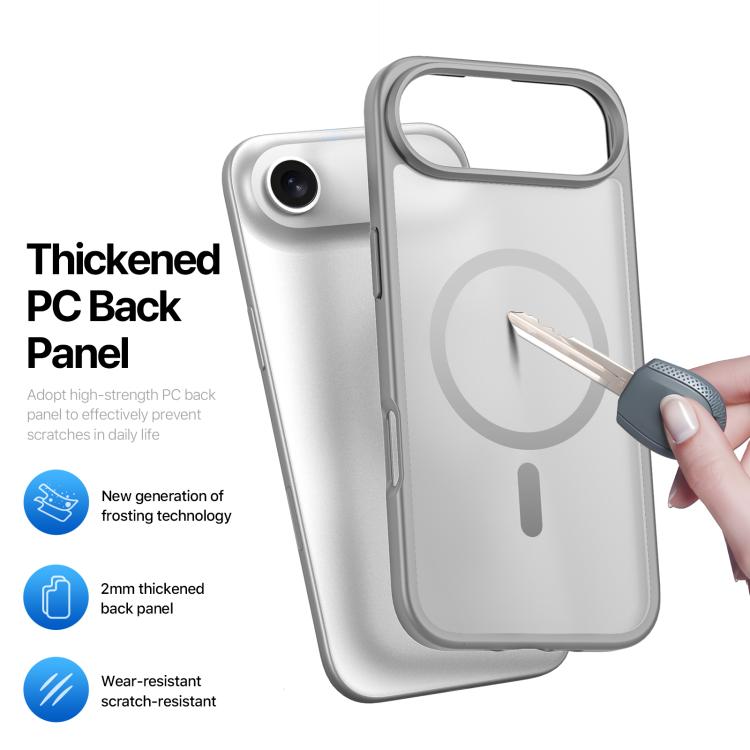 For iPhone Air DUX DUCIS Yind Series MagSafe TPU Hybrid PC Phone Case(Grey) by DUX DUCIS