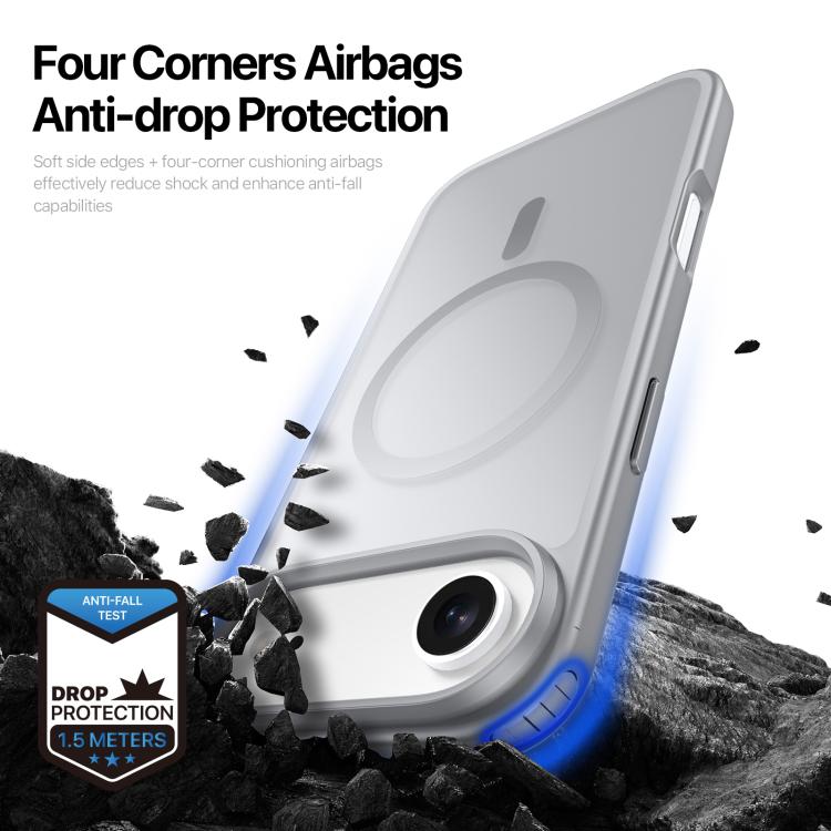 For iPhone Air DUX DUCIS Yind Series MagSafe TPU Hybrid PC Phone Case(Grey) by DUX DUCIS