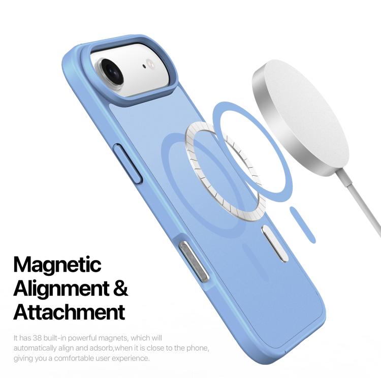 For iPhone Air DUX DUCIS Yind Series MagSafe TPU Hybrid PC Phone Case(Light Blue) by DUX DUCIS