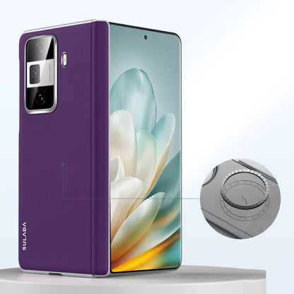 For Honor Magic Vs3 SULADA Skin Feel Liquid Leather Shockproof Phone Case(Purple) by SULADA