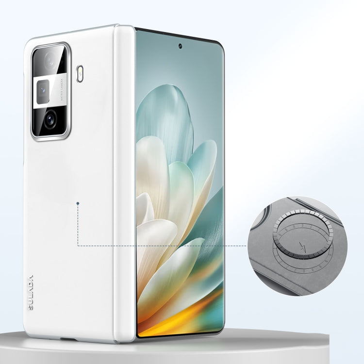 For Honor Magic Vs3 SULADA Skin Feel Liquid Leather Shockproof Phone Case(White) by SULADA