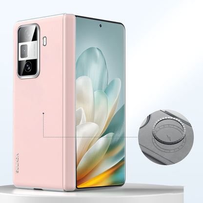 For Honor Magic Vs3 SULADA Skin Feel Liquid Leather Shockproof Phone Case(Pink) by SULADA