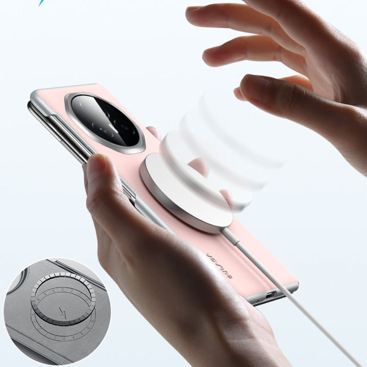 For Honor Magic Vs3 SULADA Skin Feel Liquid Leather Shockproof Phone Case(White) by SULADA