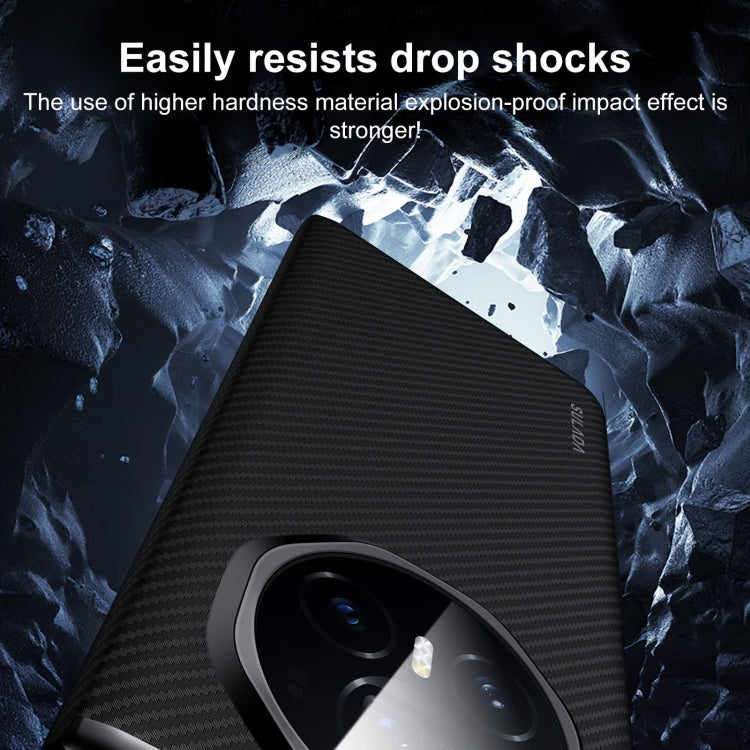 For Honor Magic Vs3 SULADA Kevlar 600D Texture Smart Window Leather Phone Case(Brown) by SULADA