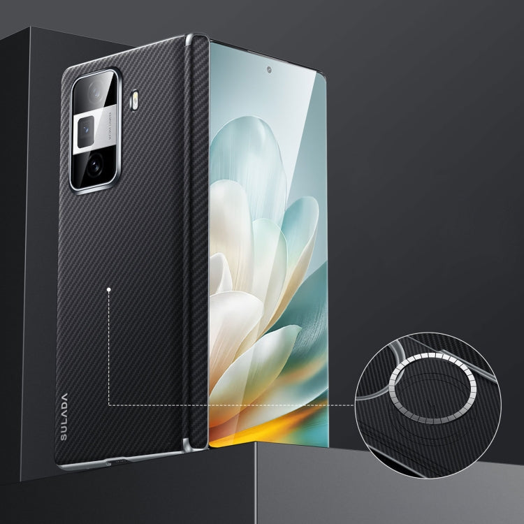 For Honor Magic Vs3 SULADA 600D Kevlar Texture PC Shockproof Phone Case(Black) by SULADA