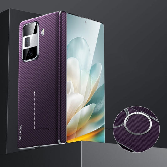 For Honor Magic Vs3 SULADA 600D Kevlar Texture PC Shockproof Phone Case(Purple) by SULADA