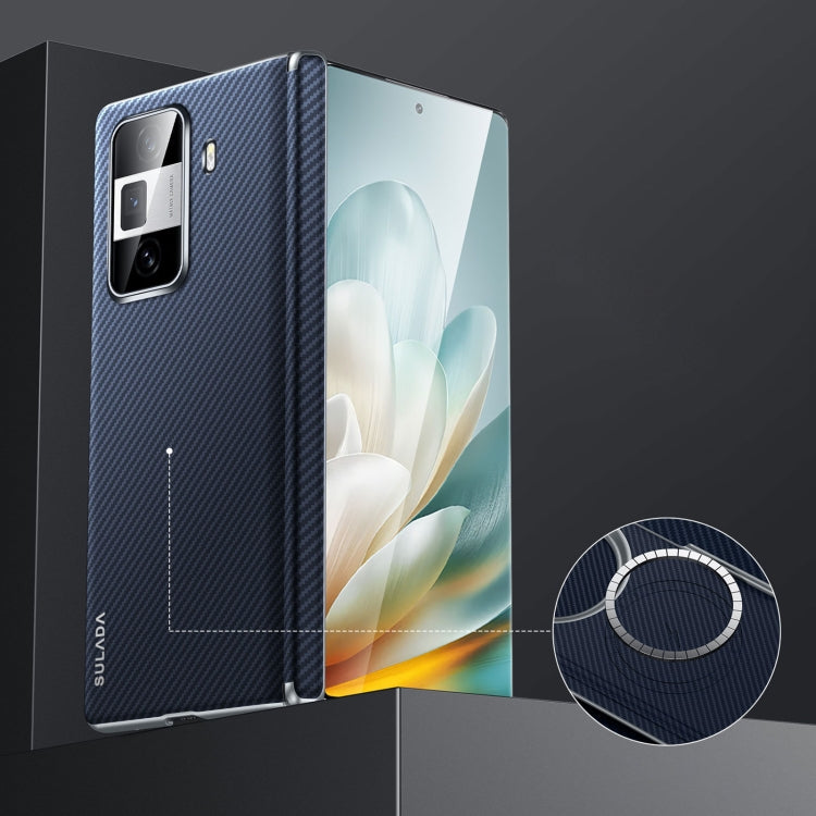 For Honor Magic Vs3 SULADA 600D Kevlar Texture PC Shockproof Phone Case(Blue) by SULADA