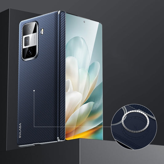 For Honor Magic Vs3 SULADA 600D Kevlar Texture PC Shockproof Phone Case(Blue) by SULADA