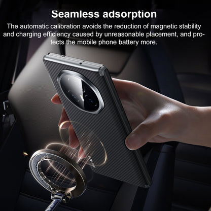 For Honor Magic V3 SULADA 600D Kevlar Texture PC Shockproof Phone Case(Purple) by SULADA