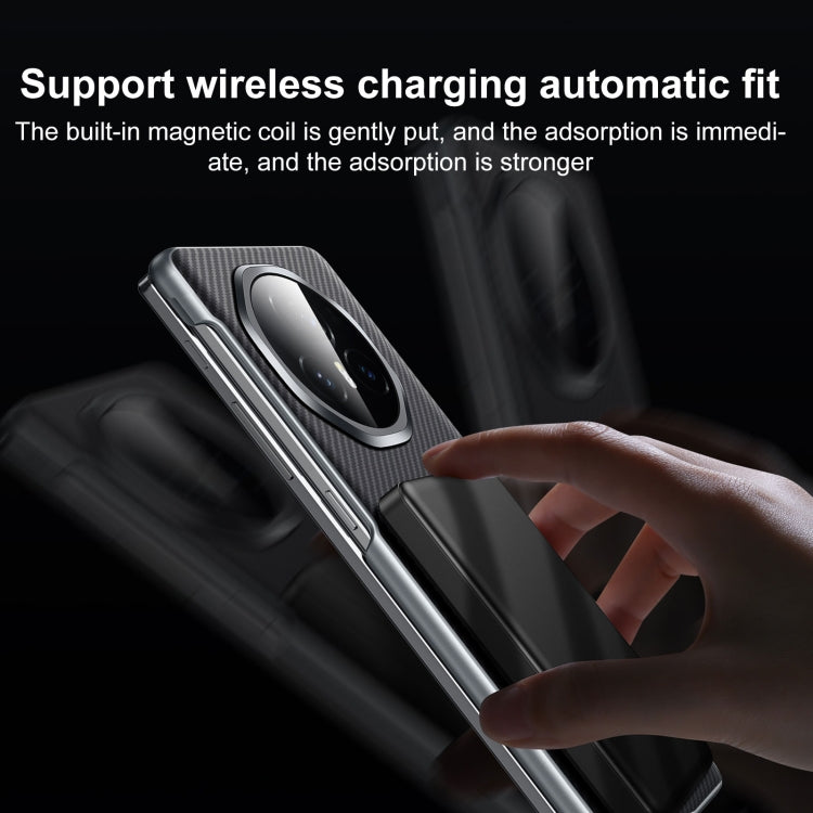 For Honor Magic Vs3 SULADA 600D Kevlar Texture PC Shockproof Phone Case(Brown) by SULADA