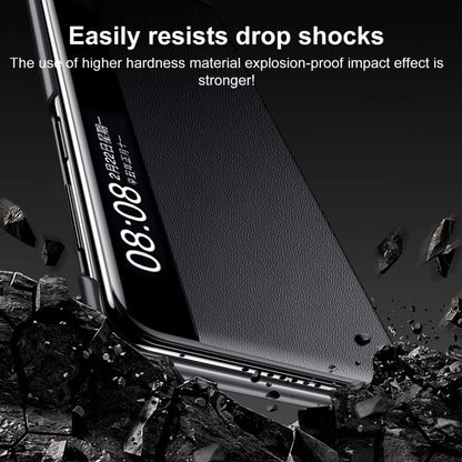 For Huawei Mate X5 / X3 SULADA Smart Series Wristband Holder Smart View Window Genuine Leather Phone Case(Green) by SULADA