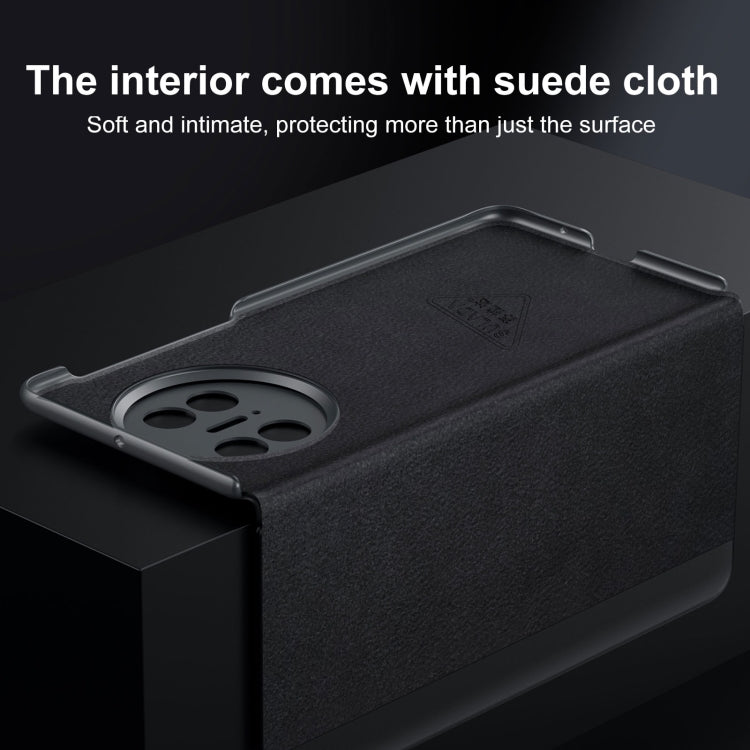 For Huawei Mate X5 / X3 SULADA Smart Series Wristband Holder Smart View Window Genuine Leather Phone Case(Black) by SULADA