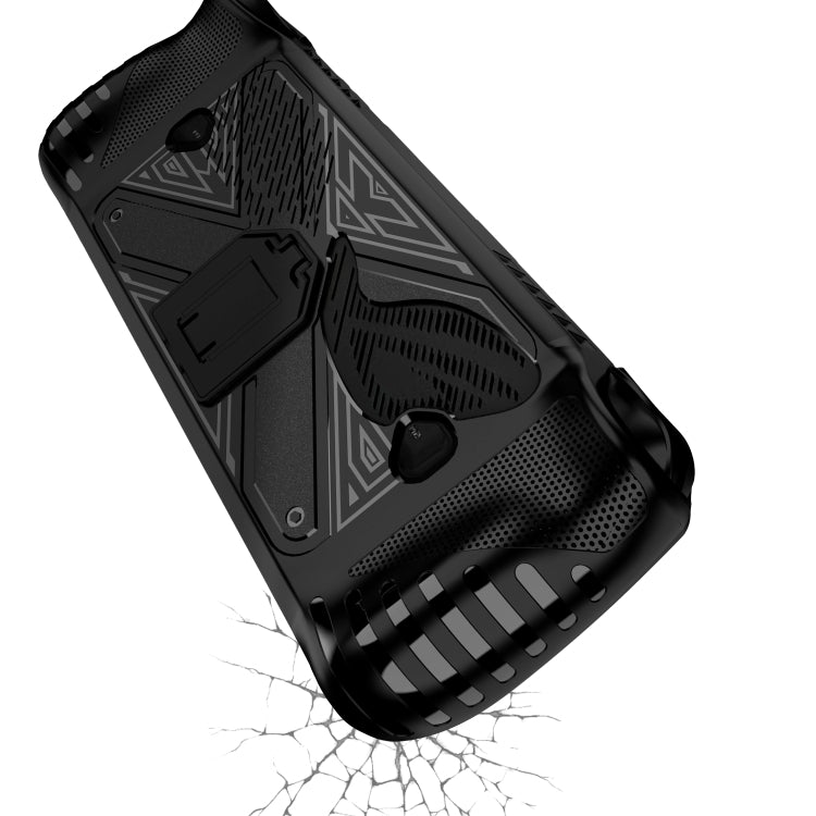 For ASUS ROG Ally X Game Console TPU Protective Case with Stand(Black) by bashfashion