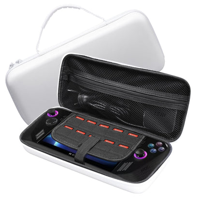 For ASUS ROG Ally X Game Console EVA Leather Pattern Handbag(White) by bashfashion