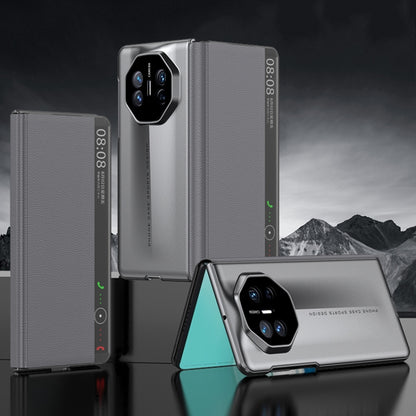 For Huawei Mate X5 GKK Blade Flip PU Phone Case(Grey) by GKK