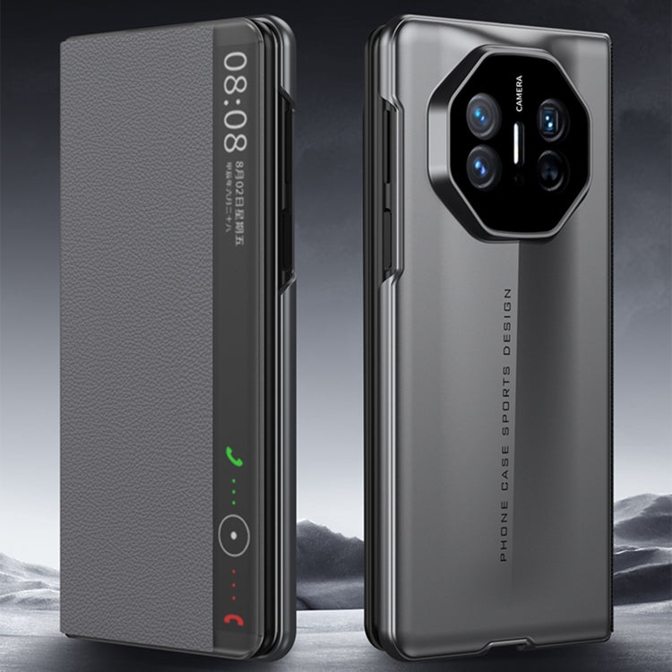 For Huawei Mate X5 GKK Blade Flip PU Phone Case(Grey) by GKK