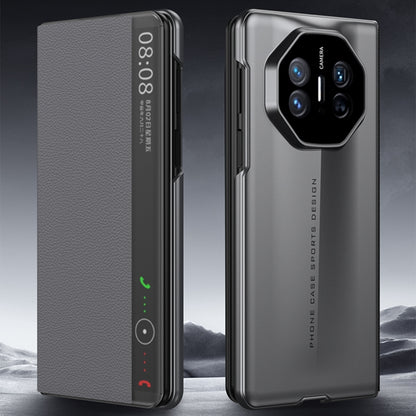 For Huawei Mate X5 GKK Blade Flip PU Phone Case(Grey) by GKK