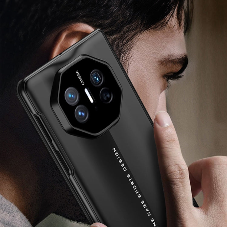 For Huawei Mate X5 GKK Blade Flip PU Phone Case(Black) by GKK