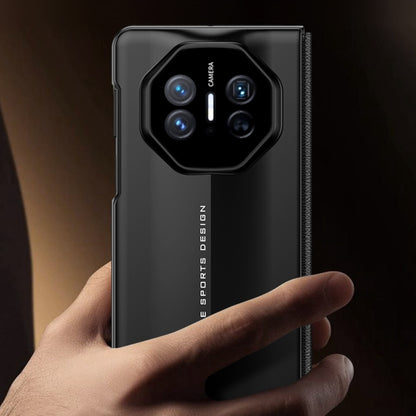 For Huawei Mate X5 GKK Blade Flip PU Phone Case(Black) by GKK