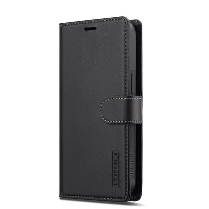 For iPhone 16e LC.IMEEKE L2 Series Detachable Magsafe PU Phone Case with Lanyard(Black) by LC.IMEEKE