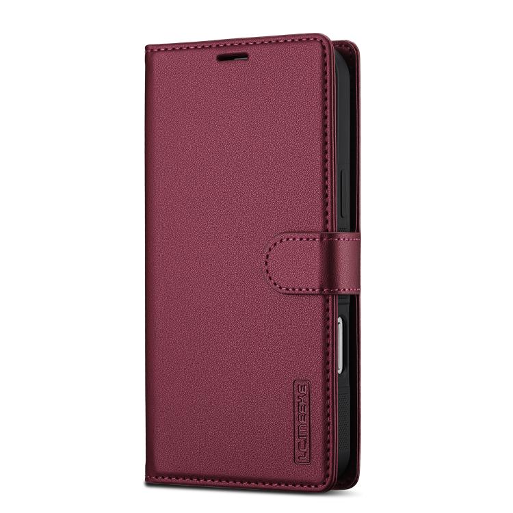 For iPhone 17 Pro Max LC.IMEEKE L2 Series Detachable Magsafe PU Phone Case with Lanyard(Red) by LC.IMEEKE