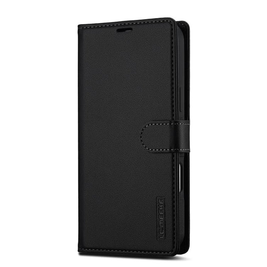 For iPhone 17 Pro LC.IMEEKE L2 Series Detachable Magsafe PU Phone Case with Lanyard(Black) by LC.IMEEKE