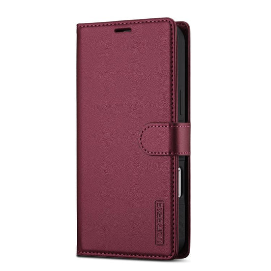 For iPhone 17 Pro LC.IMEEKE L2 Series Detachable Magsafe PU Phone Case with Lanyard(Red) by LC.IMEEKE