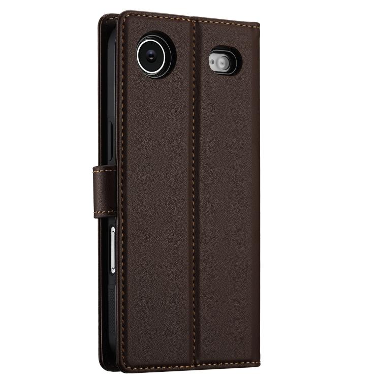 For iPhone Air LC.IMEEKE L2 Series Detachable Magsafe PU Phone Case with Lanyard(Brown) by LC.IMEEKE
