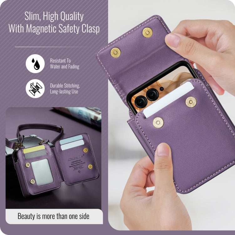 For Motorola Razr Series CaseMe Me50 Mini Lanyard Universal Bag(Purple) by CaseMe