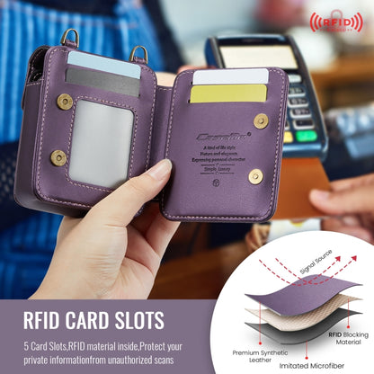 For Motorola Razr Series CaseMe Me50 Mini Lanyard Universal Bag(Purple) by CaseMe