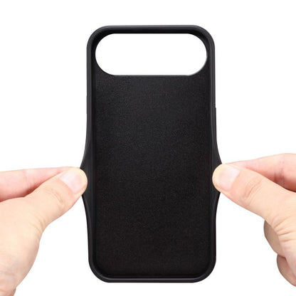 For iPhone Air Denior D06 PU Back Cover Card Slot Holder Phone Case(Black) by Denior