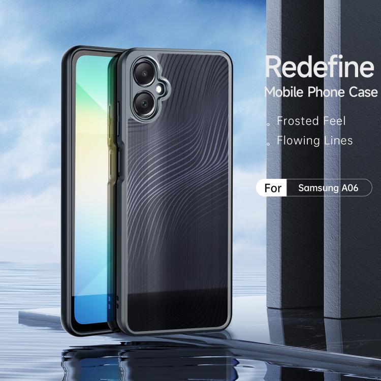 For Samsung Galaxy A06 5G DUX DUCIS Aimo Series TPU + PC Frosted Feel Phone Case(Black) by DUX DUCIS