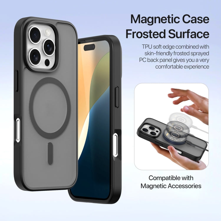 For iPhone 16 Pro DUX DUCIS Lawa Series 2 in 1 Wallet Zipper Detachable MagSafe Phone Case with Lanyard(Black) by DUX DUCIS