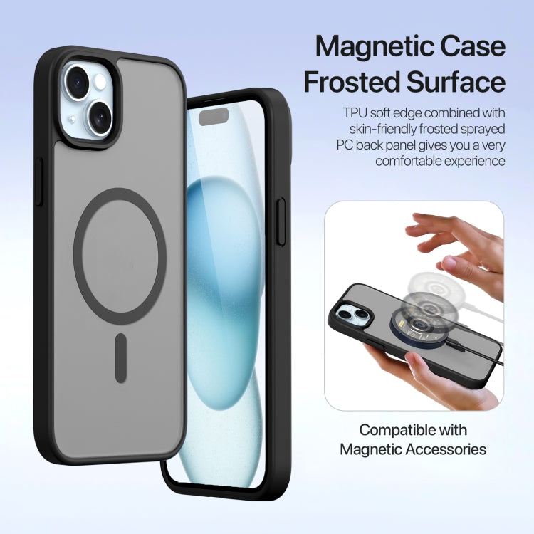 For iPhone 15 Plus DUX DUCIS Lawa Series 2 in 1 Wallet Zipper Detachable MagSafe Phone Case with Lanyard(Black) by DUX DUCIS