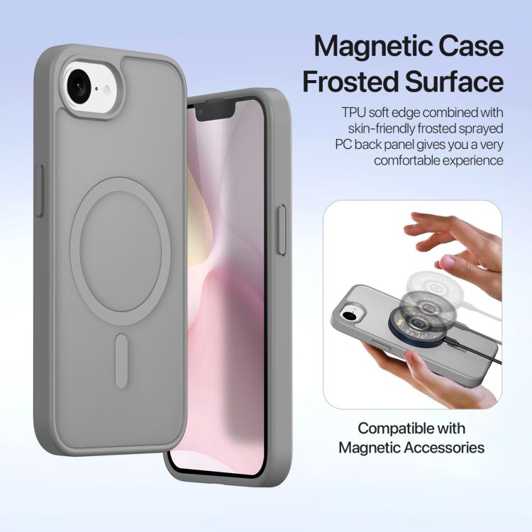 For iPhone 16e DUX DUCIS Lawa Series 2 in 1 Wallet Zipper Detachable MagSafe Phone Case with Lanyard(Grey) by DUX DUCIS