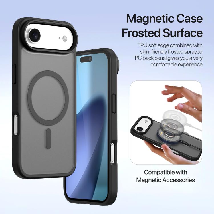 For iPhone Air DUX DUCIS Lawa Series 2 in 1 Wallet Zipper Detachable MagSafe Phone Case with Lanyard(Black) by DUX DUCIS